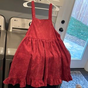 Maroon Corduroy Fabric dress